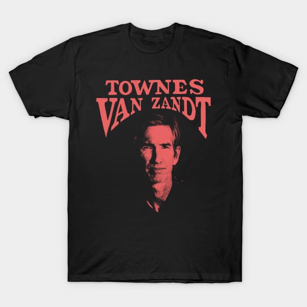 Townes Van Zandt T-Shirt by OliverIsis33